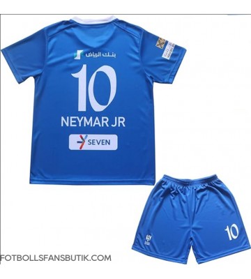 Al-Hilal Neymar Jr #10 Replika Hemmatröja Barn 2023-24 Kortärmad (+ Korta byxor)